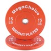 2Pcs 2Inch 10-55 Lb Bumper Weight Plates,Barbell Weight Plates for Home Gym,Strength Training Plate for Weight Lifting Single - 2 of 4