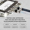 SatelliteSale Digital 75Ohm RG-6/U Coaxial Cable with F-Type Connector Indoor/Outdoor Universal Wire Black and White Cord - 3 of 4