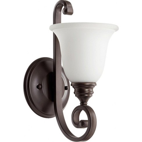 Quorum Lighting Bryant Oiled Bronze Wall Sconce - 1 Light, Damp Rated - image 1 of 1