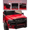coucheta Kids Ride On Cars, Licensed RAM 12V Electric Ride On Truck Car, Electric Pickup Car for Toddlers, Spring Suspension, LED Lights, Music - 4 of 4