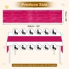 Unique Bargains Light Elegant Romantic Sheer Rustic Gauze Table Decoration Runner 2 Pcs - 2 of 4