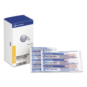 First Aid Only Knuckle and Fingertip Bandages, Sterilized, 5 Knuckle, 5 Fingertip, 10/Box - 1 of 2