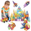 Contixo Tiles ST4 -Kids Toy Magnetic Building Shapes -112 PCS 3D Building Blocks STEM Construction - 2 of 4