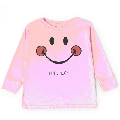 The Juniper Shop Mini Smiley Smile Outline Toddler Long Sleeve Tee
