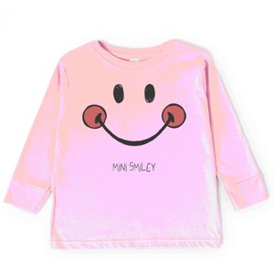 The Juniper Shop Mini Smiley Smile Outline Toddler Long Sleeve Tee - 1 of 4