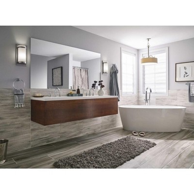Brushed Nickel 3-Light Pendant with Off-White Linen Shade