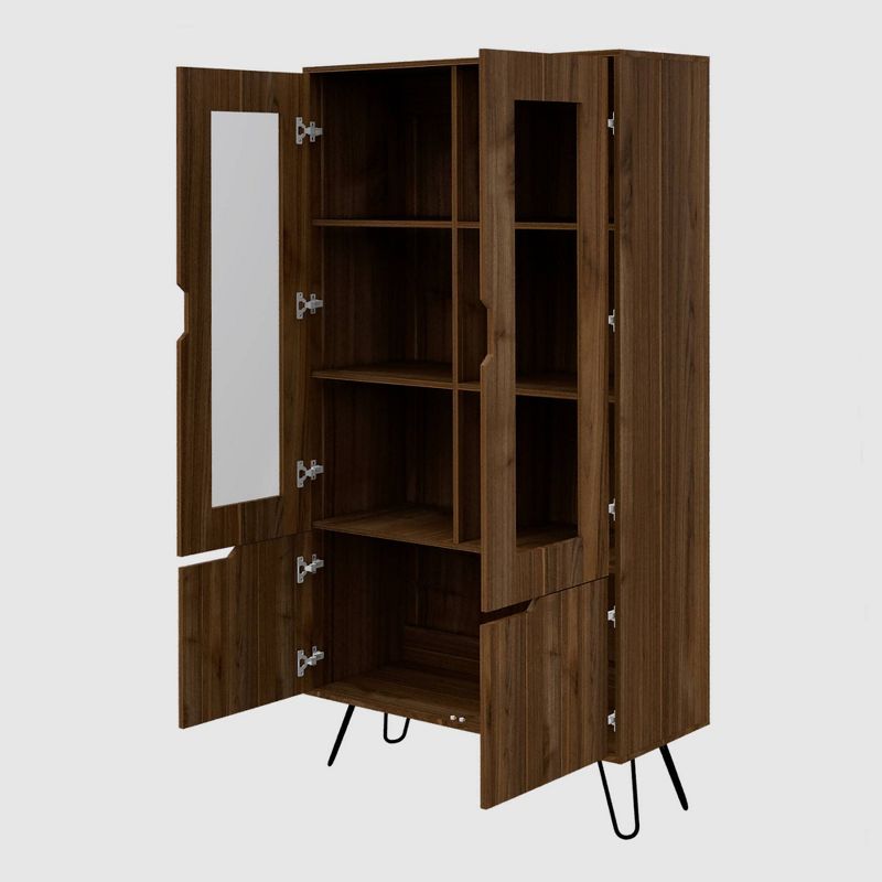 Aster Pantry Cabinet Mahogany - RST Brands, 6 of 8
