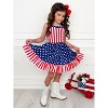 Stars & Stripes Sweetheart Twirl Dress Mia Belle Girls - 4 of 4