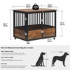 38in Dog Kennel Heavy Duty Wood Double Doors Chew Resistant Steel Rabbit Hutch - 2 of 4