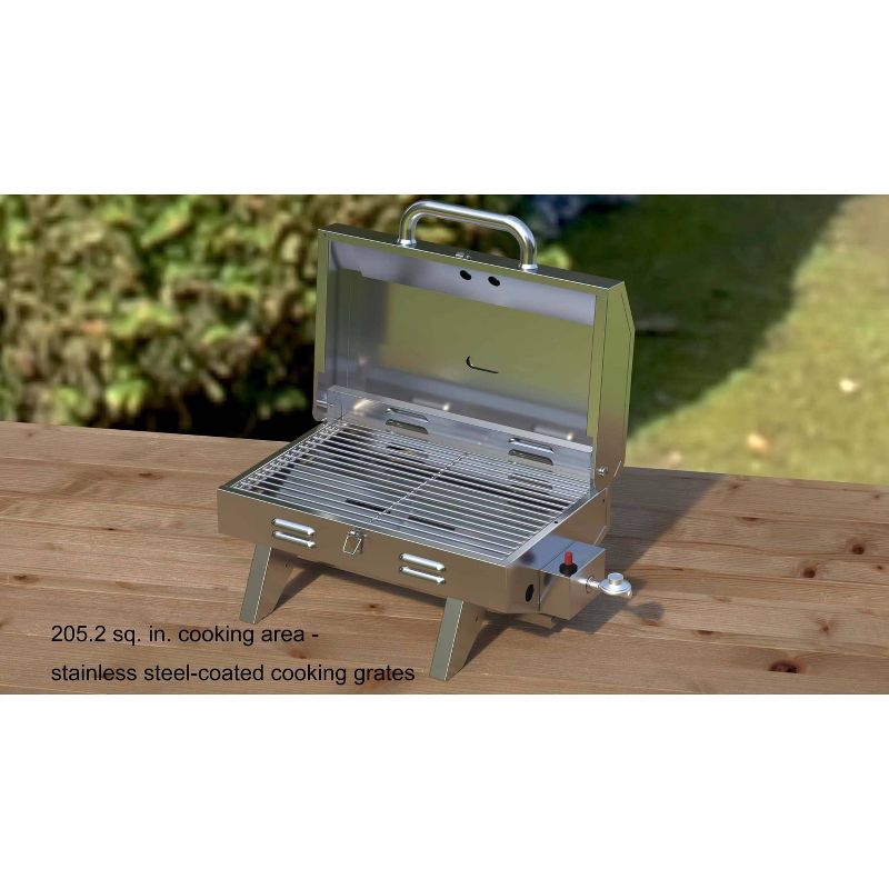 Duro Stainless Steel 12,000 BTU Gas Grill 880-0015 Silver, 5 of 13