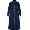 Women's Plus Size Lady Oaklyn Dress - mid denim | CITY CHIC - 4 of 4