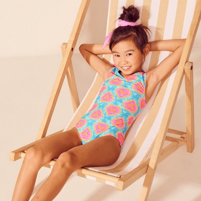 Lands' End Kids Plus Sequin Graphic UPF 50 Tugless One Piece