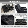 Home Imports Emporium Deluxe Theater Style Motion Loveseat with LED Lights - 3 of 4