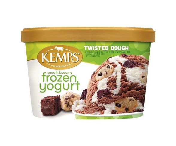 Kemps  Frozen Yogurt Twisted Dough Smooth & Creamy - 48oz
