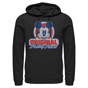 Mens Mickey & Friends Original Retro Logo Lightweight Hoodie - 1 of 4