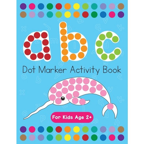 Arteza Kids Dot Markers 75ml, Alphabet/Numbers/Shapes Book, 7 Pieces