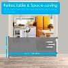 NewHome"Retractable Baby Safety Gate 118in Extra Wide for Toddlers with Punch-Free Kit for Indoor/Outdoor"Grey - 2 of 4