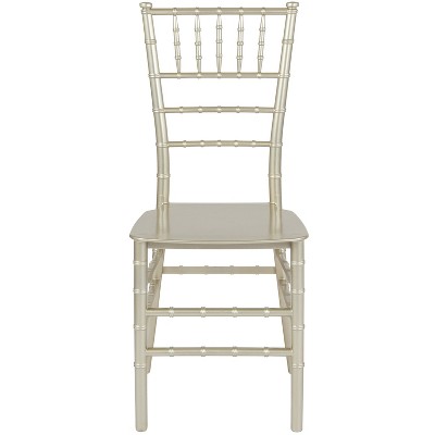 Champagne Silver Resin Stackable Chiavari Chair