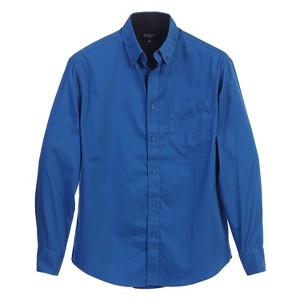 Gioberti Men's 100% Cotton Twill Oxford Shirt with Contrast - 1 of 3