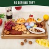 18x12 Acacia Wood Cutting Board Kitchen, Wooden Charcuterie Board Meats Cheese Boards Platter - 4 of 4