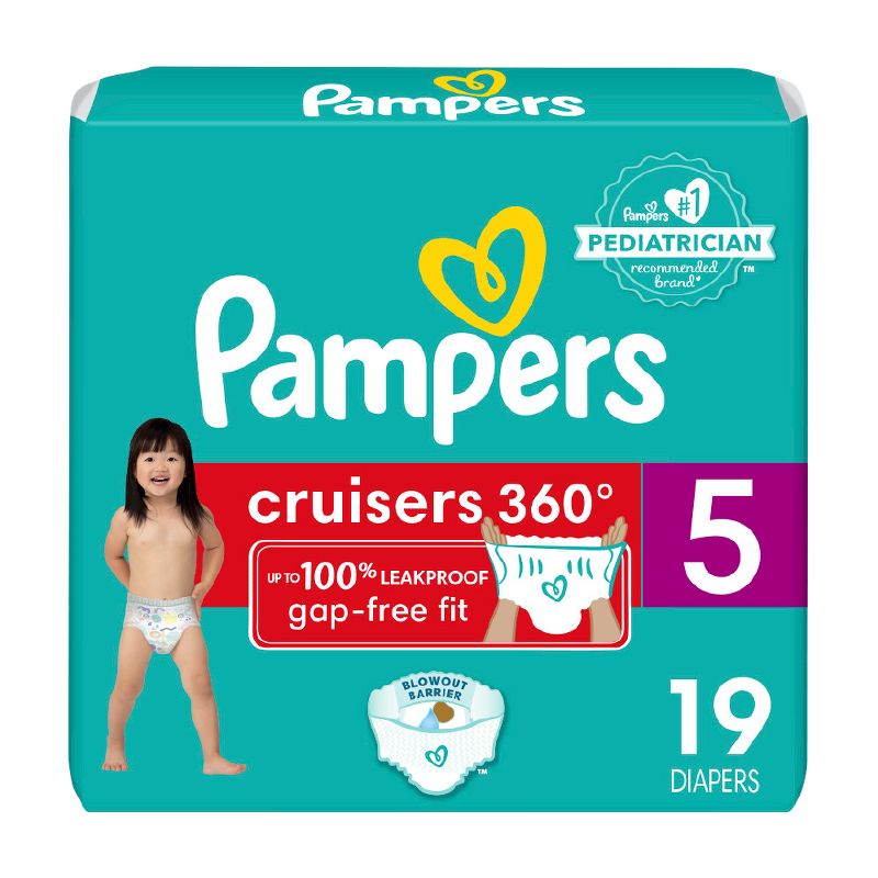 Pampers Cruisers 360 Diapers - (Select Size and Count), 1 of 17