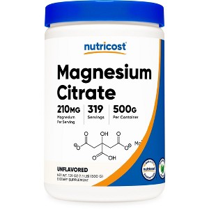 Nutricost Magnesium Citrate Powder (Unflavored, 500 Gram) - 1 of 4