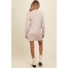 Pinkblush Beige Turtle Neck Maternity Mini Sweater Dress - 3 of 4