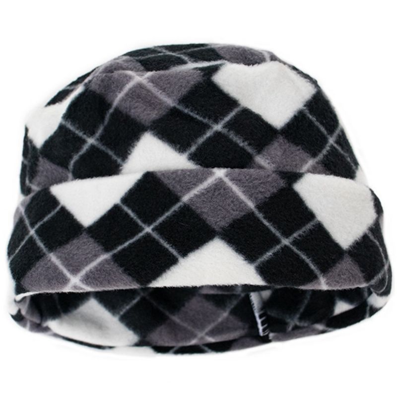 Women's Plaid 3-Piece Fleece Winter Set gloves scarf Hat, 3 of 5