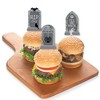 Big Dot of Happiness Creepy Cemetery - Dessert Cupcake Toppers - Spooky Halloween Tombstone Party Clear Treat Picks - Set of 24 - 3 of 4