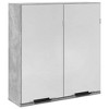 vidaXL Mirror Cabinet Concrete Grey Engineered Wood and Glass Medium - 2 of 4