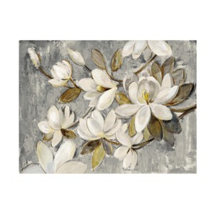Trademark Fine Art - Silvia Vassileva 'Magnolia Simplicity Neutral Gray' - 1 of 4