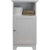 Redmon Shaker Style Single Door Cabinet, Bathroom Storage Organizer, White - 2 of 4