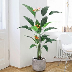 COZONY 6/7 FT Artificial Bird of Paradise Plant in Planter, Realistic Faux Tree for Indoor & Outdoor - 1 of 4