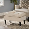 28INCH PILLOW TOP OTTOMAN,Cream - 2 of 4