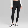 Women's High-Waisted Classic Leggings - Wild Fable™ Black - 2 of 3