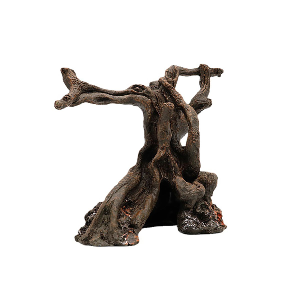 Hermit Crab Climbing Toy Resin Tree Trunk Ornament Aquarium Decoration for Reptile Lizard Newt Hermit Crab Y330 Simulated Tree Roots - thumbnail 8