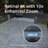 Ring Outdoor Cam Pro, Plug-In Retinal 4K for the Ultimate wide-angle video, 10x Enhanced Zoom, Low-Light Sight for full-color night vision - White - 3 of 4