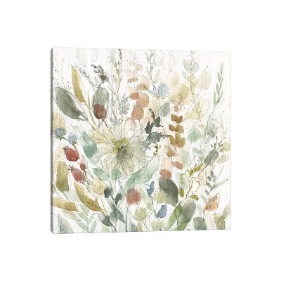 iCanvas Linen Wildflower Garden by Carol Robinson Canvas Print Wall Art