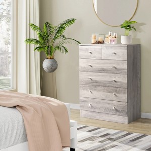 KTMBDW Modern 6-Drawer Dresser for Bedroom, Living Room - 1 of 4