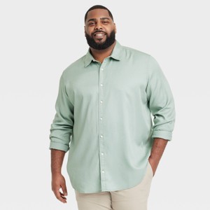 Men's Vintage Long Sleeve Poplin Shirt - Goodfellow & Co™ - 1 of 3