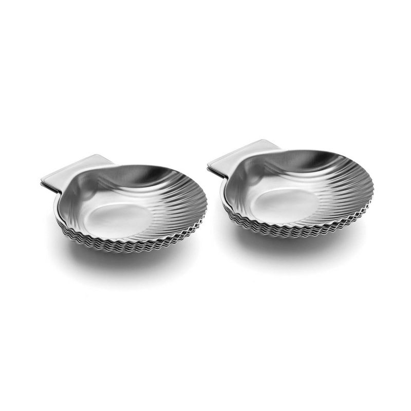 12pk Grillable Stainless Steel Clam Shells - Outset, 3 of 8