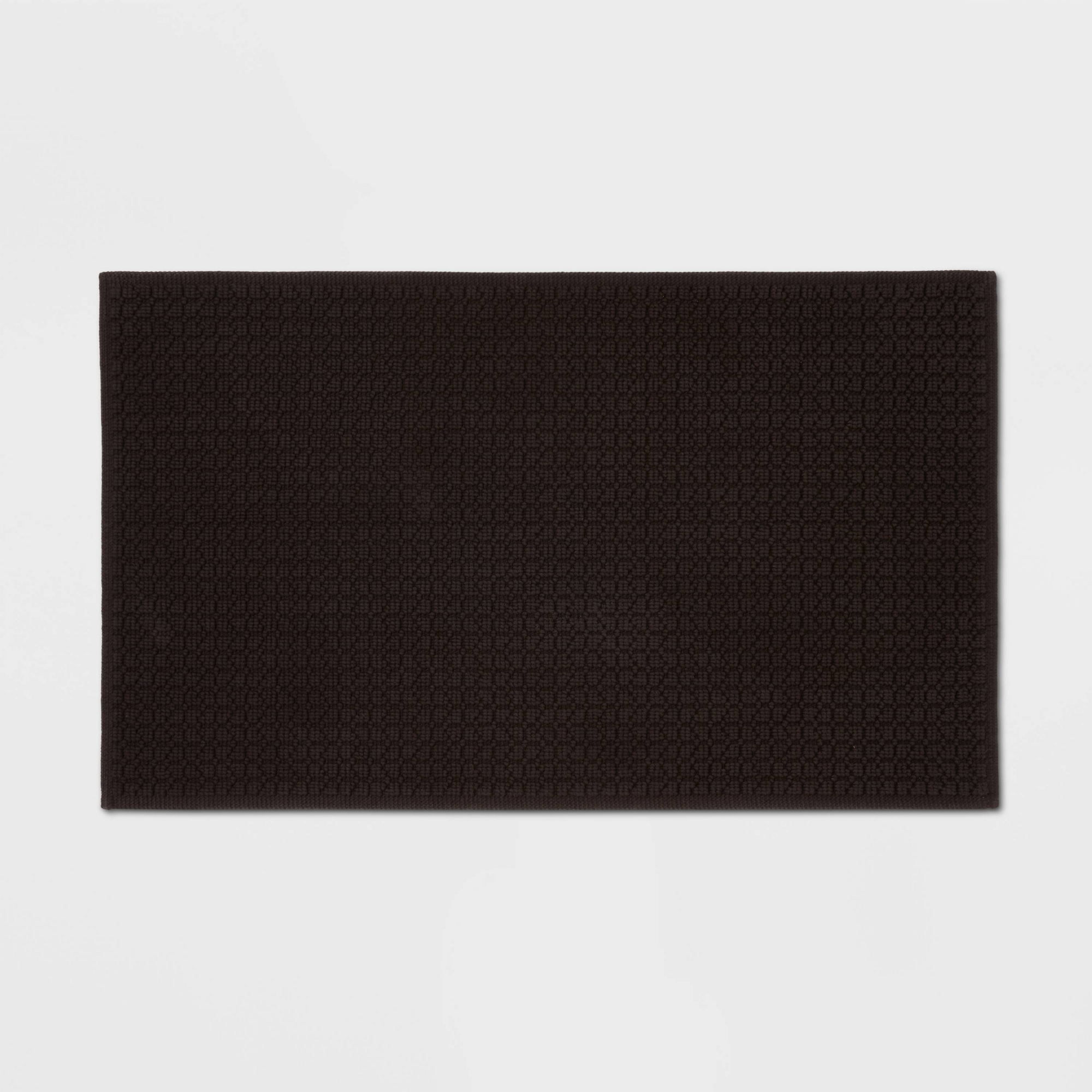20"x34" Antimicrobial Bath Rug Washed Black - Threshold™