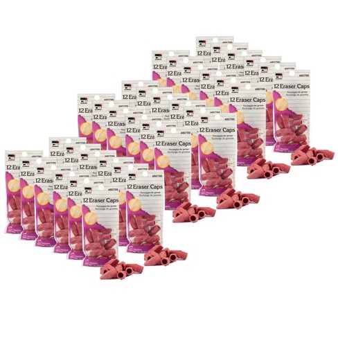 Charles Leonard Pencil Eraser Caps, Pink, 12 Per Pack, 36 Packs : Target