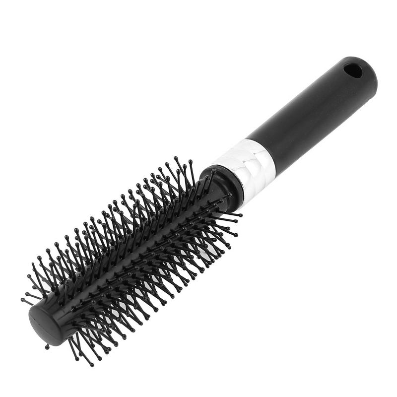 Unique Bargains Plastic Handle Round Hairbrush Salon Styling Bristles Hair Combs, 1 of 6