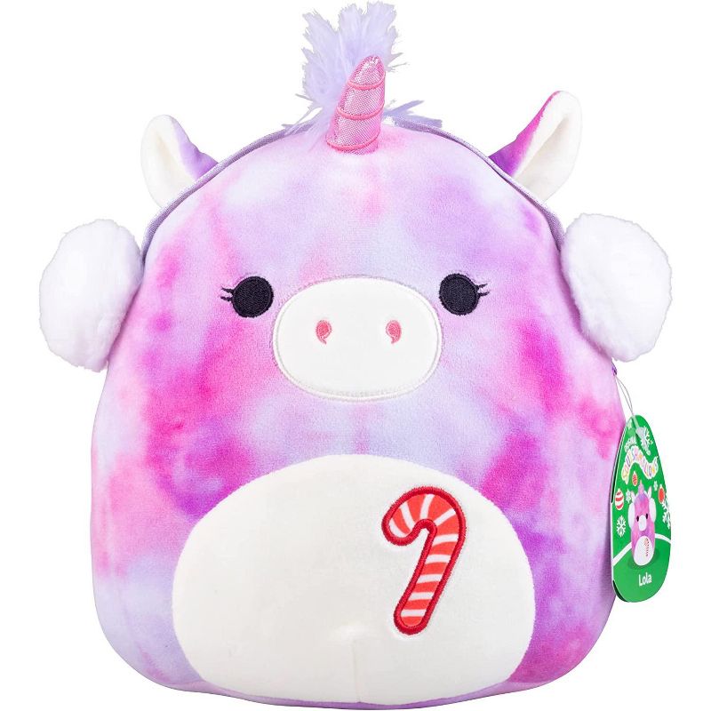 Squishmallows 10" Lola The Unicorn Plush - Official Kellytoy Christmas Plush - Cute and Soft Holiday Unicorn Stuffed Animal - Great Gift for Kids, 1 of 4