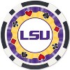MasterPieces Casino Style 100 Piece Poker Chip Set - NCAA LSU Tigers - 3 of 4