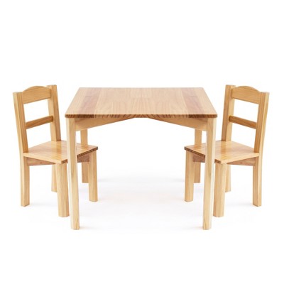 Melissa & Doug Wooden Round Table & Chairs Set 