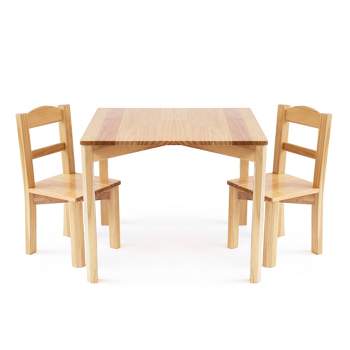 3pc Hayden Kids' Table and Chair Set Tan - Humble Crew