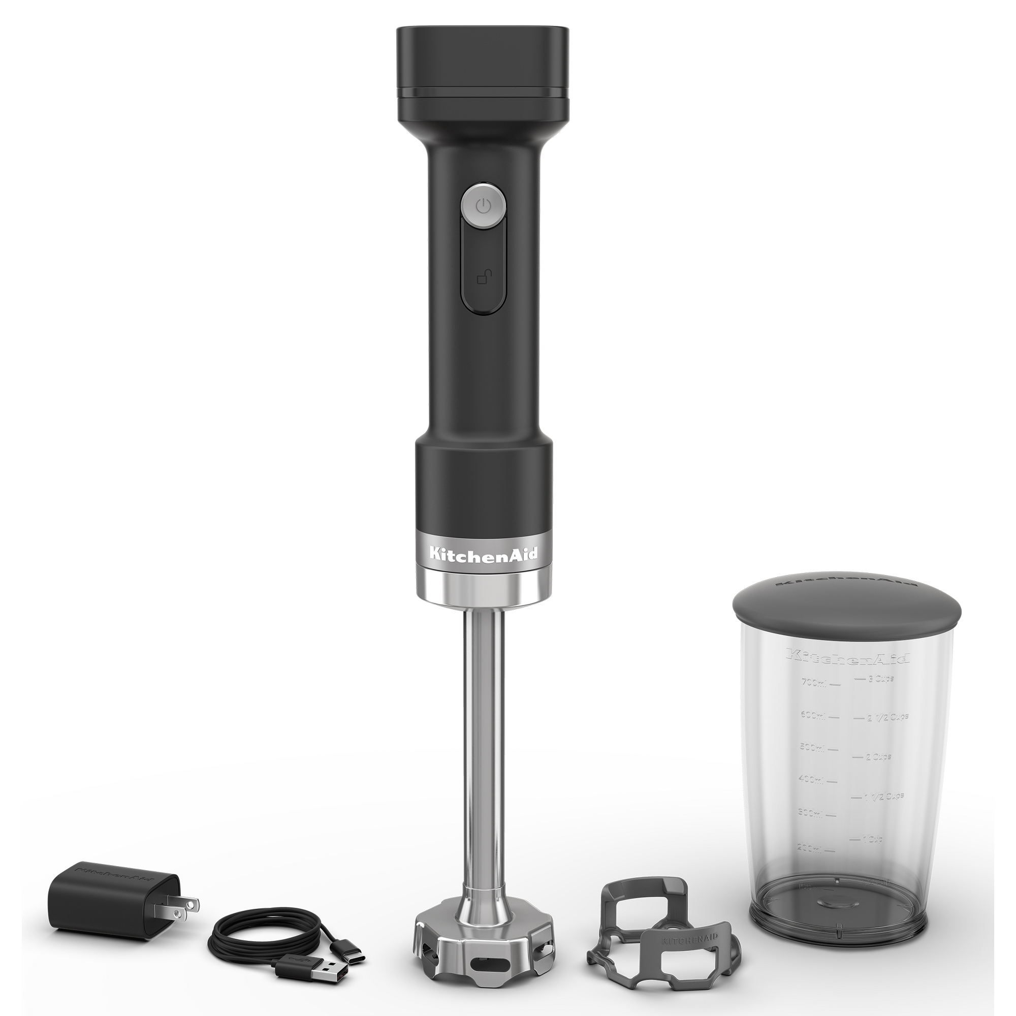 KitchenAid Go Cordless Hand Blender - battery included KHBRV71: Immersion Blender, 3 Speeds, Shaded Palm, BPA-Free