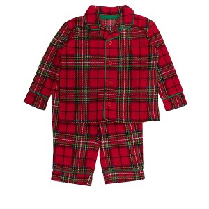 RuggedButts Toddler Boys Button Up Pajama Set - 1 of 2
